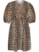 Ganni Short Leopard Dress