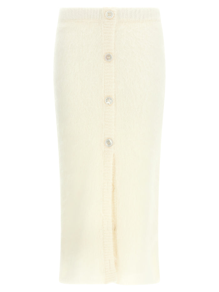 Alessandra Rich 'Carded Mohair' Skirt