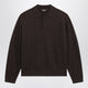 Loro Piana Gokarna Brown Woolblend Polo Shirt