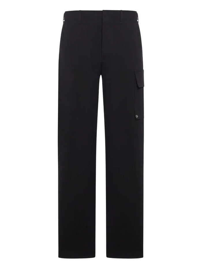 Fendi Black Stretch Cotton Cargo Pant