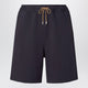 Fendi Bermuda H J Stitching Leather