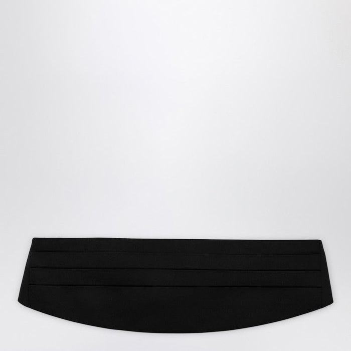 Dolce & Gabbana Black Satin Smoking Band