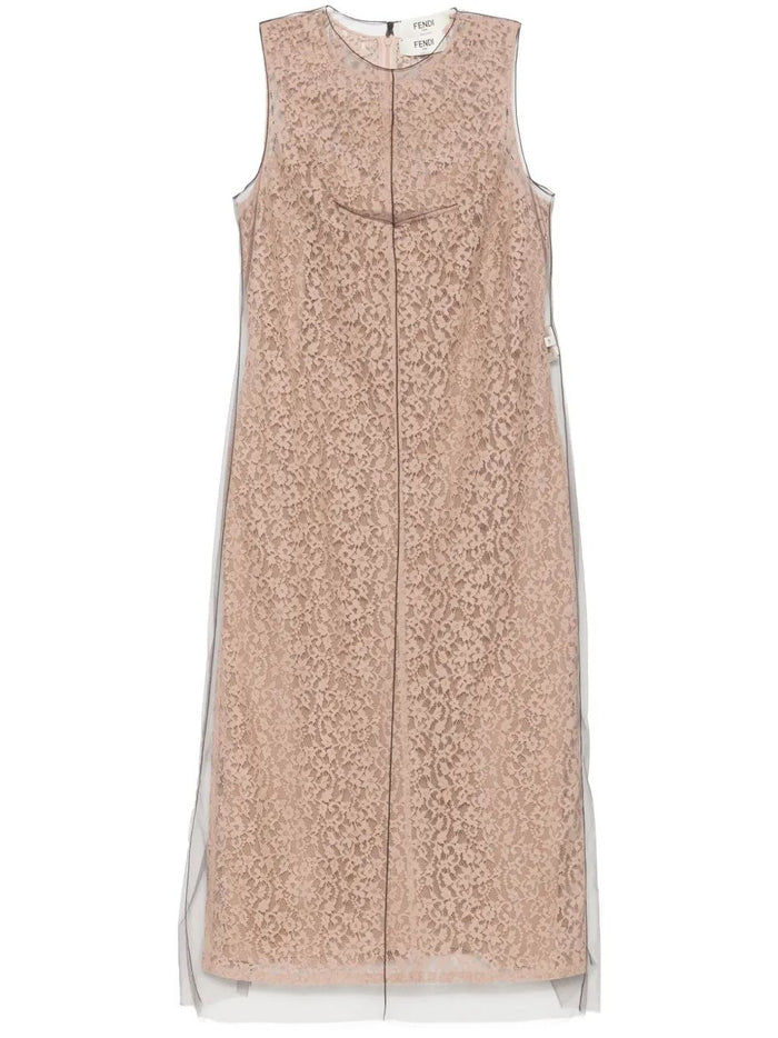 Fendi Biscuit Lace Dress
