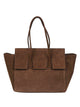 Rounn Felice Flap Leather Tote Bag