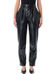 Balmain Balmain High-Waisted Faux Leather Trousers