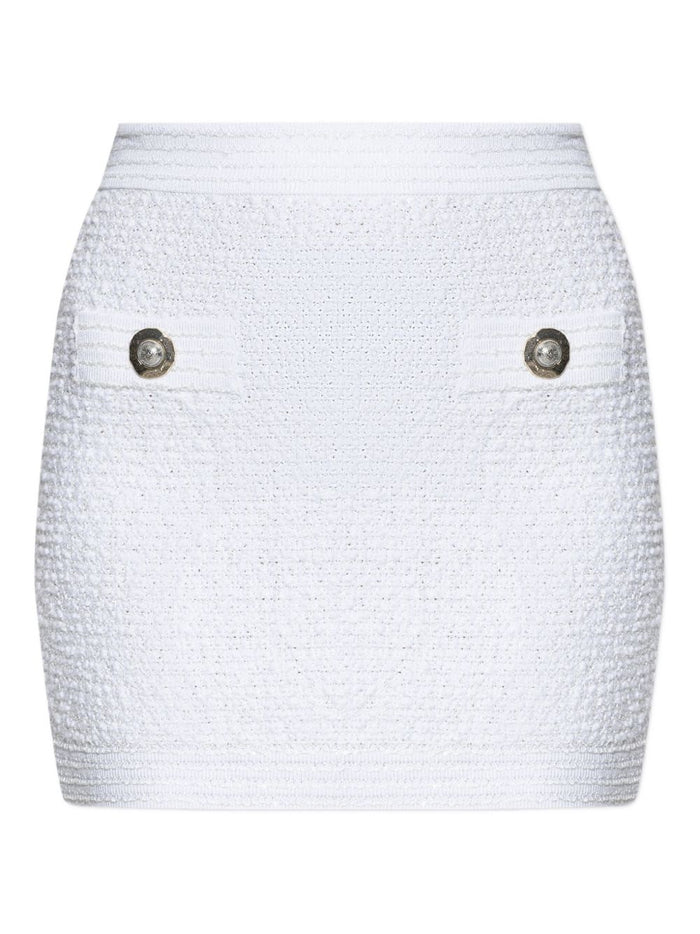Balmain Tweed Mini Skirt