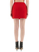 Balmain Red Wool Skirt