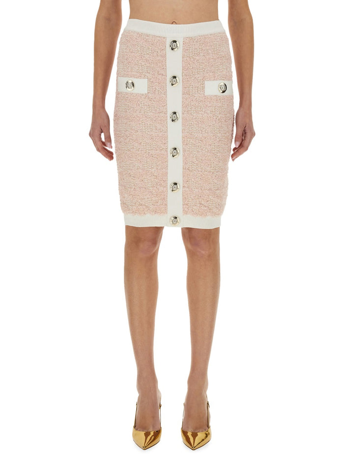 Balmain Pink Clothing Skirts