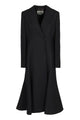 Fendi Black Grain De Poudre Wool Coat