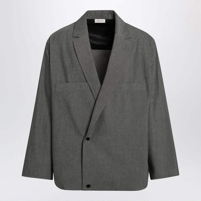 Fear Of God Doublebreasted Overshirt In Wool Blend