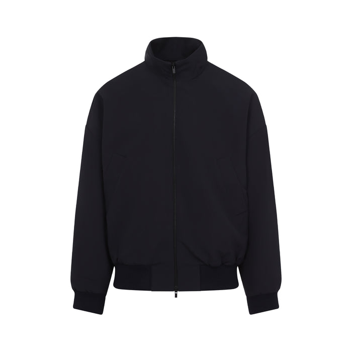 Fear Of God Navy Blue Wool Jacket With Zip