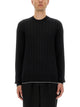 Balmain Black Silk Cotton Sweaters