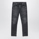 Balmain Grey Washed Slim Biker Jeans