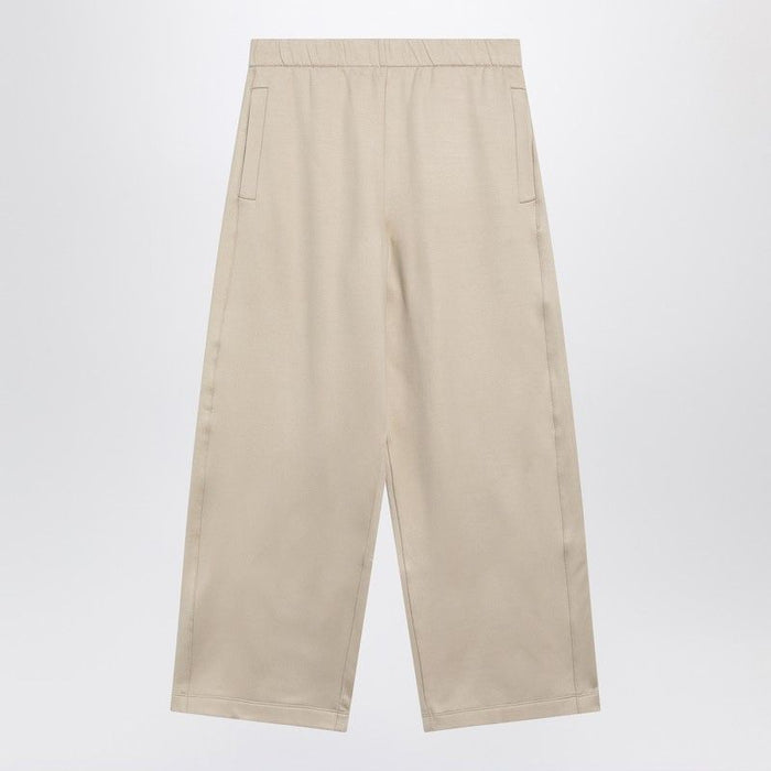 Max Mara Beige Silk Blend Trousers