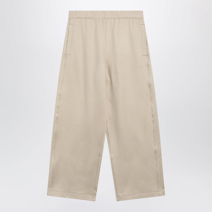 Max Mara Beige Silk Blend Trousers