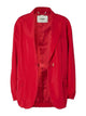 Fendi Light Blue Calfskin Polyamide Jacket