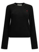 Ami Paris "Ami De Coeur" Crew-Neck Sweater