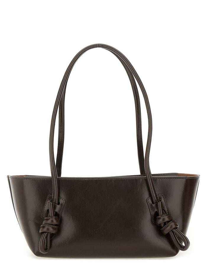 Hereu Brown Leather Shoulder Bag