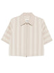Fendi Pequin Drill Cropped Jacket