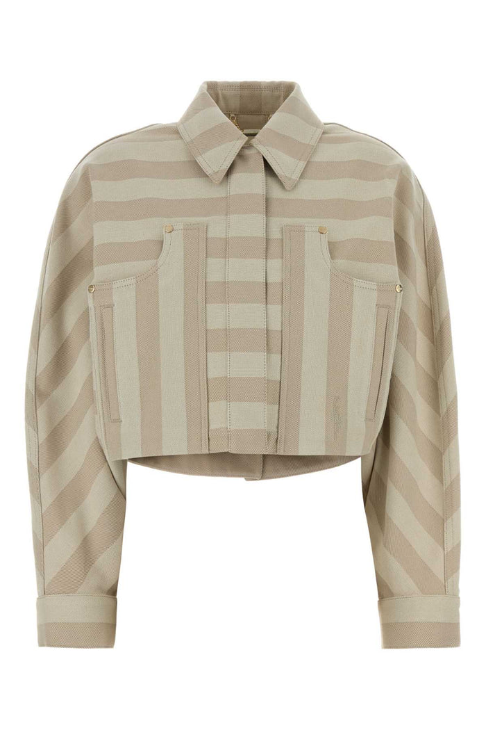 Fendi Embroidered Drill Jacket
