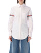 Thom Browne Thom Browne Cotton Oxford Shirt With Striped Armband