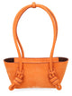 Hereu Orange Leather Shoulder Bag