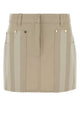 Fendi Beige Drill Mini Skirt