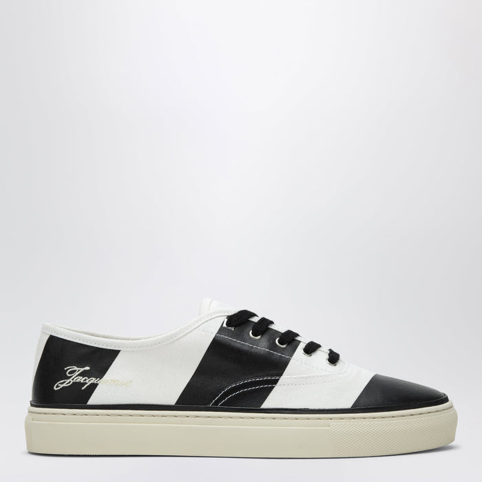 Jacquemus Les Fefe White/Black Canvas Sneakers