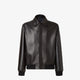 Fendi Black Leather Bomber Jacket