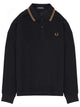Fred Perry Black Cotton Polo Shirt