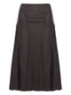 Fendi Brown Cotton Mini Skirts Gonna