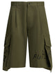 Comme Des Garçons Shirt Cargo Shorts With Print