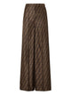 Fendi Ff Silk Wide-Leg Trousers