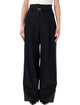 Fendi Fendi Black Grain De Poudre Wool Pants