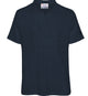 Mc2 Saint Barth Navy Blue Linen Polo Shirt