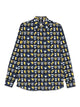 Fendi Dark Blue Cotton Ff Shirt