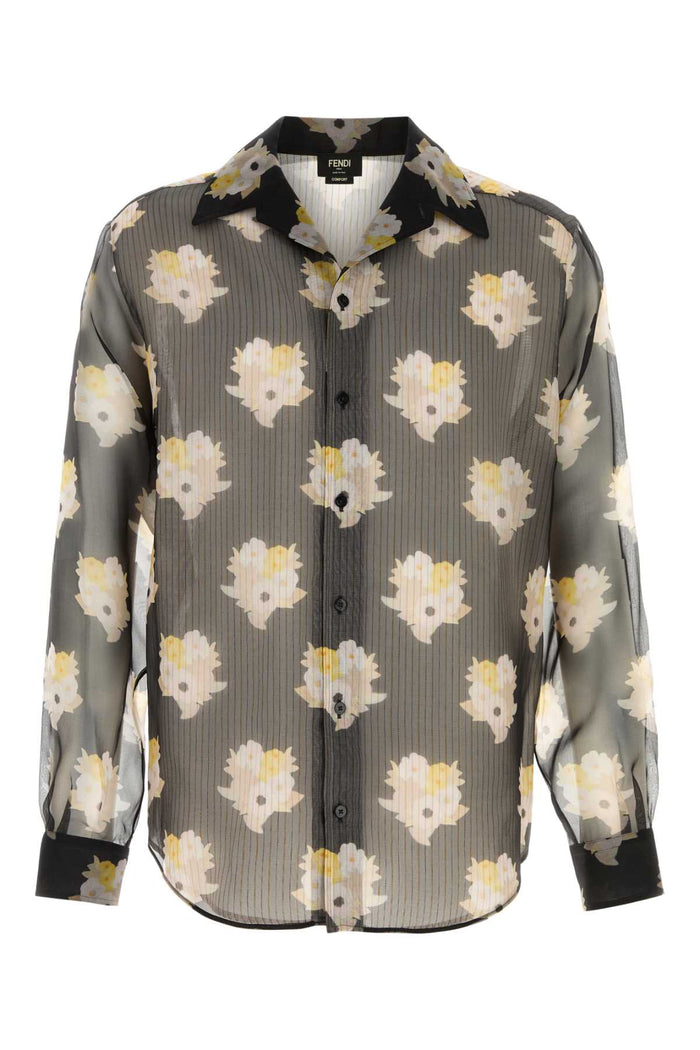 Fendi Printed Organza Shirt