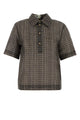 Fendi Printed Silk Blend Polo Shirt