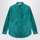 Fendi Jade Green Silk Shirt