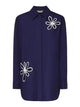 Fendi Blue Polyester Cotton Shirt