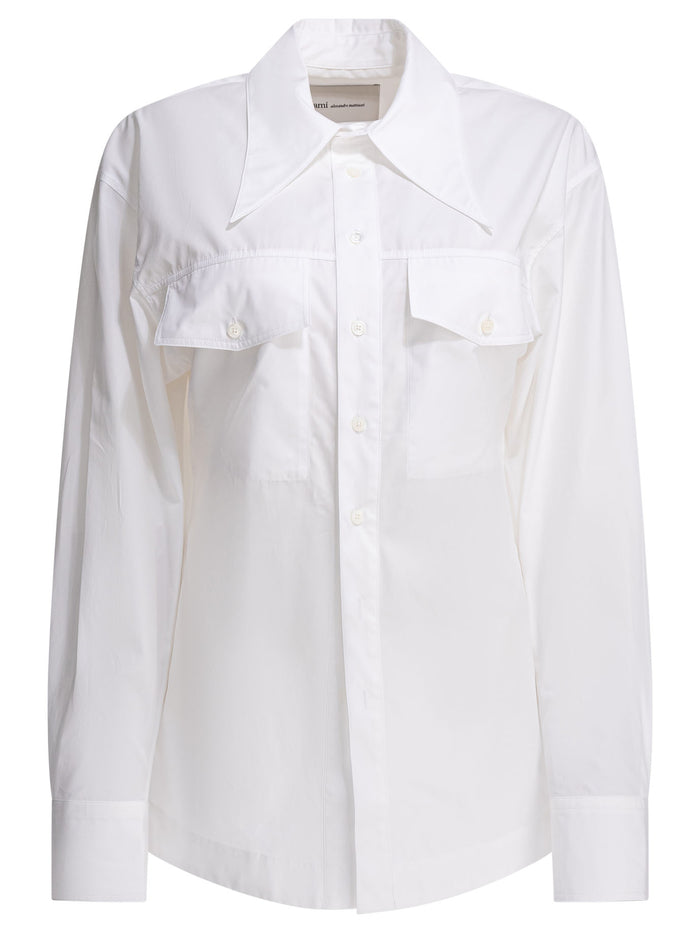 Ami Paris White Cotton Shirt