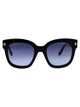 Tom Ford Nero Lucido / Blu Grad Acetate Sunglasses