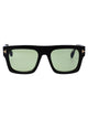 Tom Ford Green Black Acetate Sunglasses