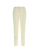 Dolce & Gabbana White Wool Elastane Trousers