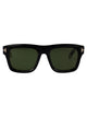 Tom Ford Nero Lucido / Verde Acetate Sunglasses