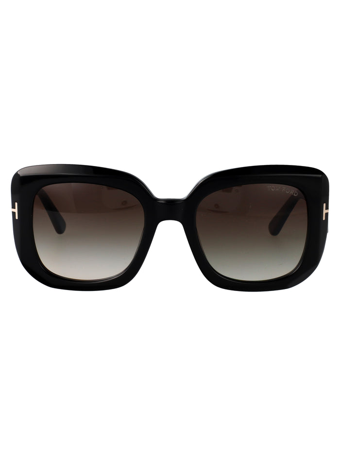 Tom Ford Nero Lucido / Fumo Grad Acetate Sunglasses