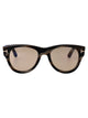 Tom Ford Corno Colorato / Marrone Acetate Sunglasses