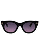 Tom Ford Nero Lucido / Fumo Grad Acetate Sunglasses