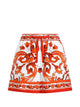 Dolce & Gabbana Maiolica Print Cotton Shorts