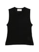 Ami Paris Black Cotton Ami Coeur Tank Top